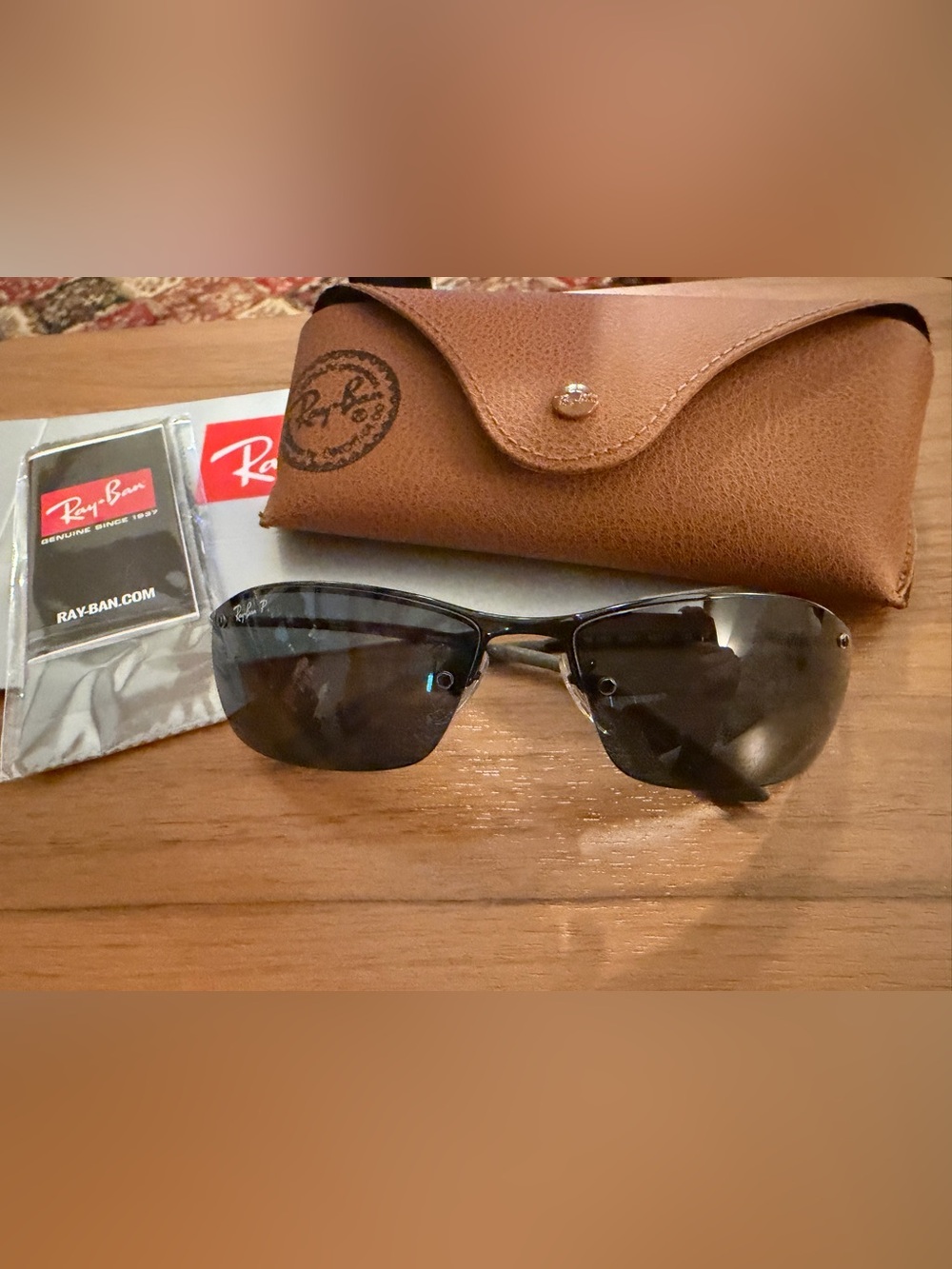 Ray-Ban RB3183 002/81 Sunglasses with Box, Cleaning Cloth & Case!